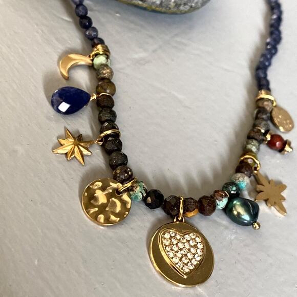 NEW Celestial Stone Charm Necklace - Picture 10 of 13